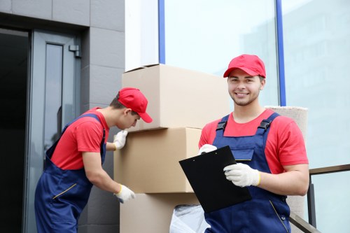 Packed moving boxes prepared by Balham house removalists for relocation