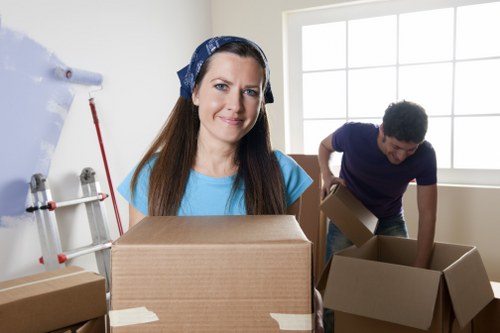 Balham movers packing boxes and preparing for relocation